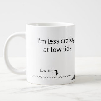 Less Crabby Need Coffee Ecuadorian Hermit Crab Art Jumbo Mugg