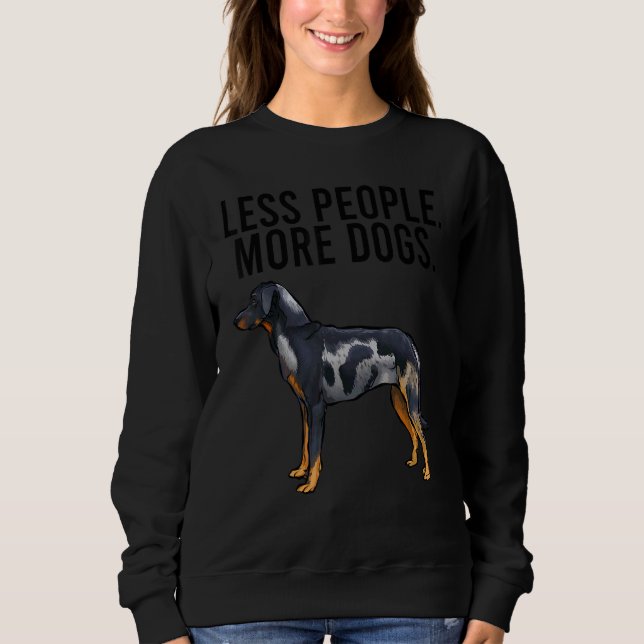 Less People More Dogs Beauceron Introvert T Shirt (Framsida)