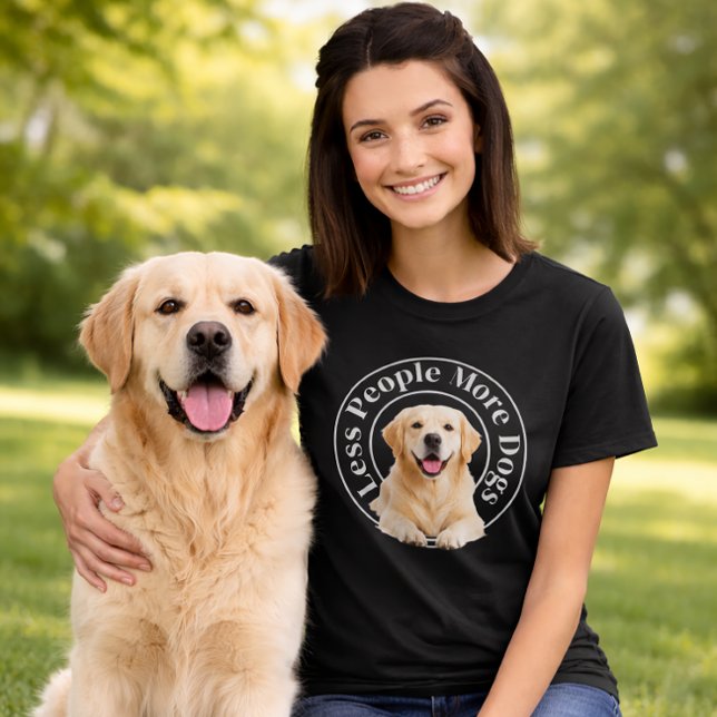 Less People, More Dogs – Minimalist Dog Lover T Shirt (Skapare uppladdad)