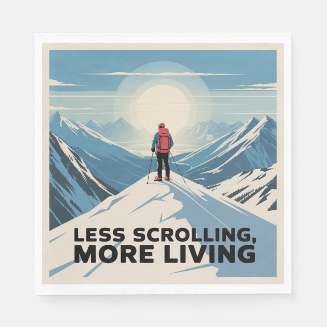Less Scrolling, More Living Pappersservett (Framsidan)