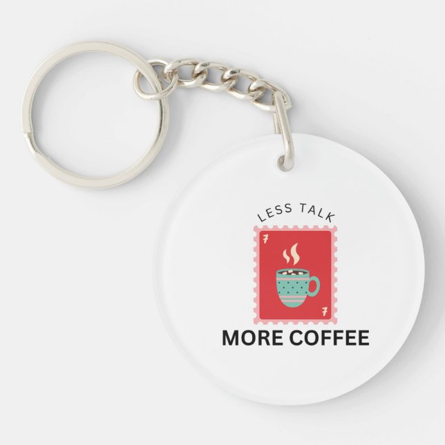 Less Talk More Coffee Stamp Illustration (Framsidan)