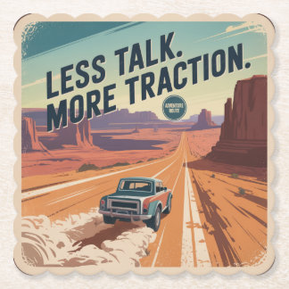 Less Talk. More Traction Underlägg Papper