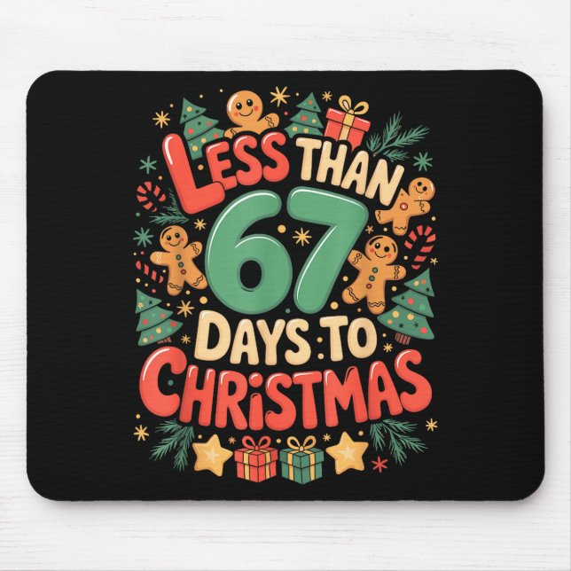 Less Than Six Seven 67 Days To Christmas Matching  Musmatta (Framsidan)
