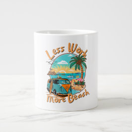 Less Work More Beach Jumbo Mugg