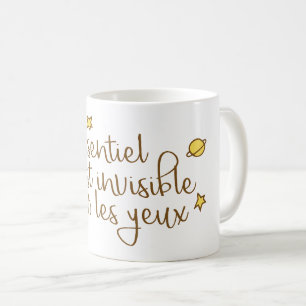 L'essentiel est ovisible pour les yeux kaffemugg
