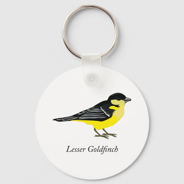 Lesser Goldfinch Nyckelring (Framsida)