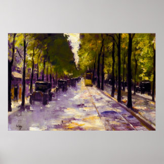 Lesser Ury Berlin Street in Sunshine Poster