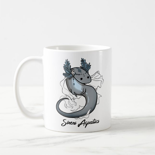 Lesser vatten- Salamander för siren Kaffemugg (Vänster)