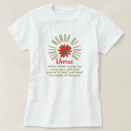 Lesson for Bible Women of Faith Dorcas Christian T Shirt