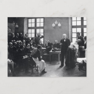 Lesson med Doktor Charcot vid Salpetriere Vykort