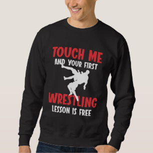 Lesson Wrestler Humor Lång Ärmad Tröja