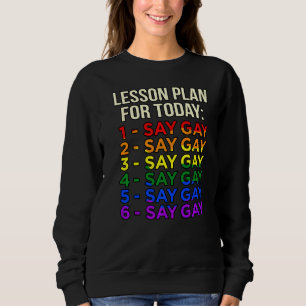 Lessonplanen i dag säger att Gay LGBtq-Pridets mån T Shirt