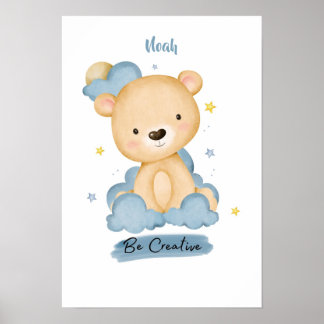 Lessons Bear från Cloud Poster