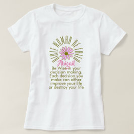 Lessons for Bible Women of Faith Abigail Christian T Shirt