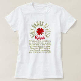 Lessons for Bible Women of Faith Rahab Christian T Shirt