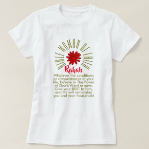 Lessons for Bible Women of Faith Rahab Christian T Shirt