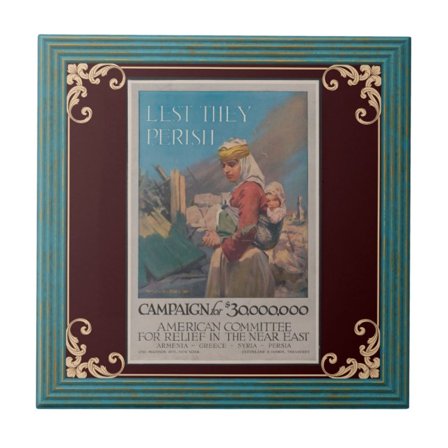 Lest de Perish Poster keramik Tile Kakelplatta (Framsidan)
