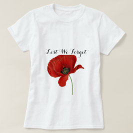 Lest vi glömmer vallmon för t shirt