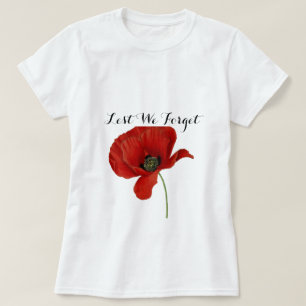 Lest vi glömmer vallmon för t shirt