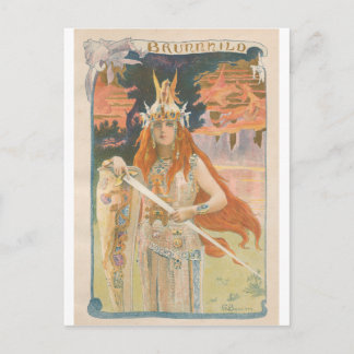 L'Estampe Moderne: Brunnhild, Gaston Bussiere Vykort