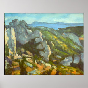 L'Estaque av Paul Cezanne Poster
