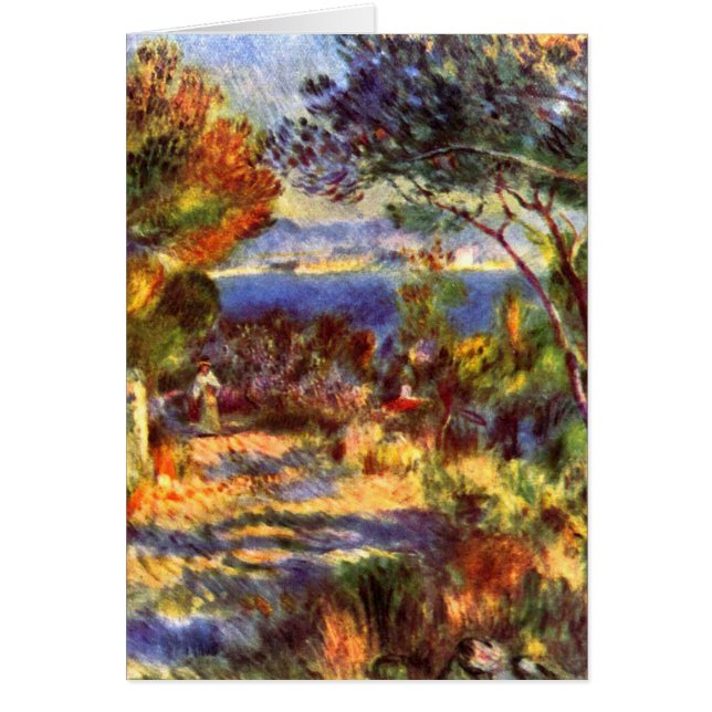 L'Estaque av Pierre Renoir, Vintage Impressionism Hälsningskort (Framsidan)