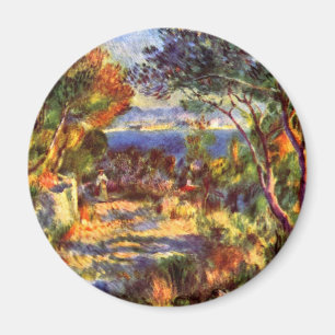 L'Estaque av Pierre Renoir, Vintage Impressionism Magnet