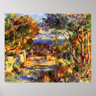 L'Estaque av Pierre Renoir, Vintage Impressionism Poster