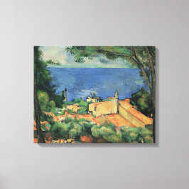 L'Estaque med röda tak - Paul Cezanne - c1883 Canvastryck