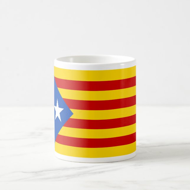 "L'Estelada Blava" Catalan självständighetflagga Kaffemugg (Center)