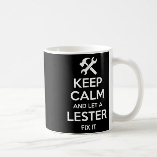 Lester Funny Surname Birthday Family Träd Reunion Kaffemugg
