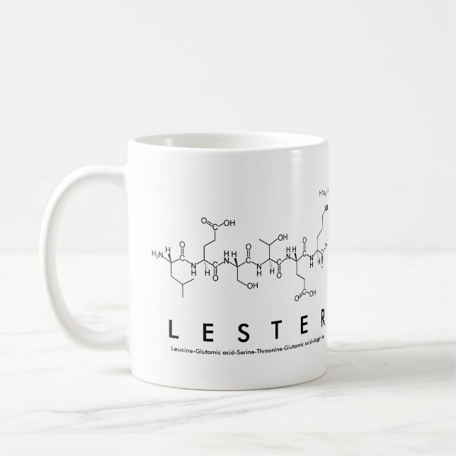 Lester peptide namn mugg (Vänster)