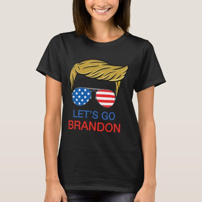 Let#39;s Go Brandon Chant Funny Biden Policy Tr T Shirt (Framsida)