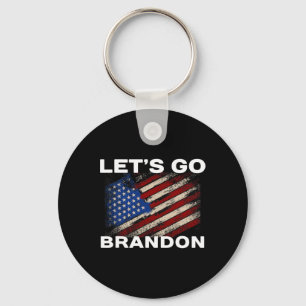 Let#39;s Go Brandon Flagga Joe Biden Donald Trump Nyckelring