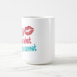 Let a kiss speak what words cannotT-Shirt Kaffemugg