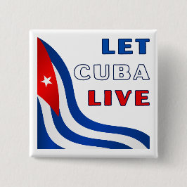 Let Cuba Live Pin Knapp