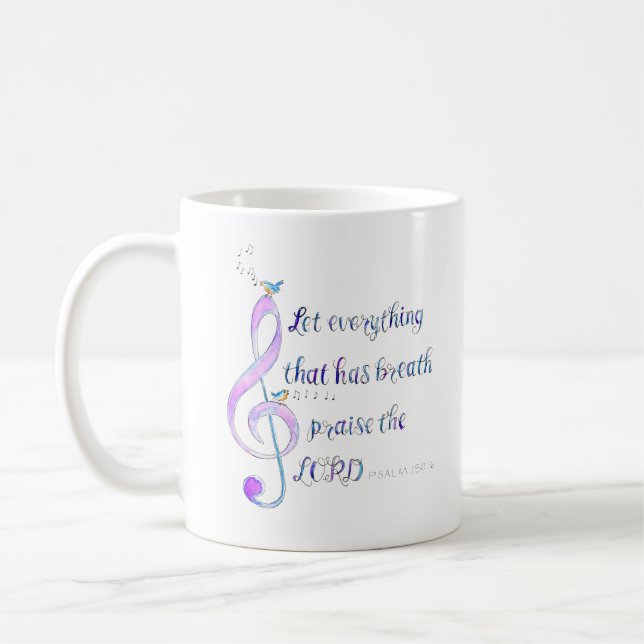 Let Everything That Has Breath Praise Mug Kaffemugg (Vänster)