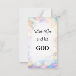*~ LET GO inspirationskänsla AP62-anteckningskort Anteckningskort