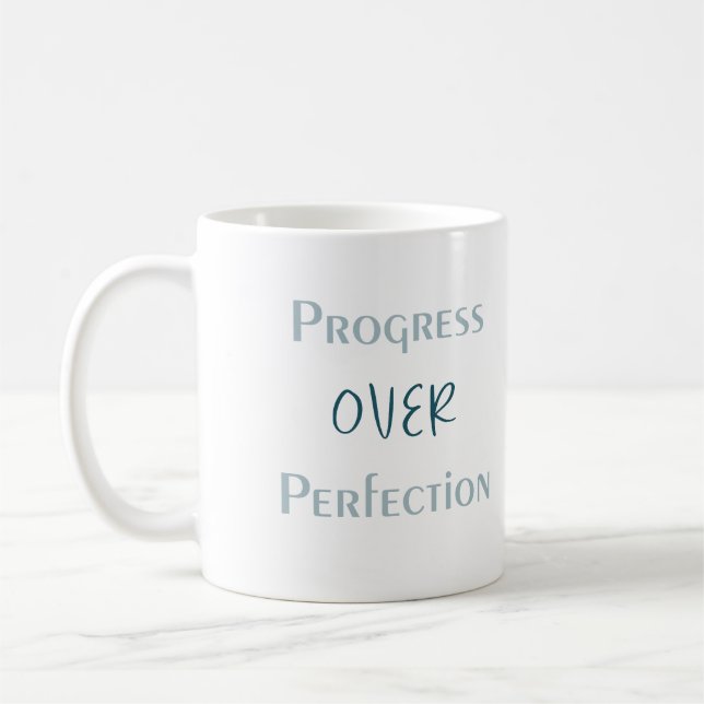 Let Growth Happen Naturally Simple Daily Quote Kaffemugg (Vänster)
