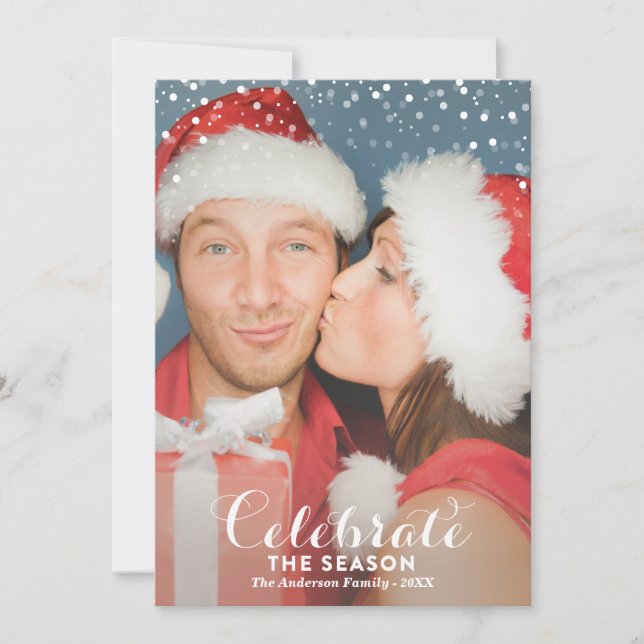 LET IS SNOW | HOLIDAY PHOTO CARD JULKORT (Framsida)