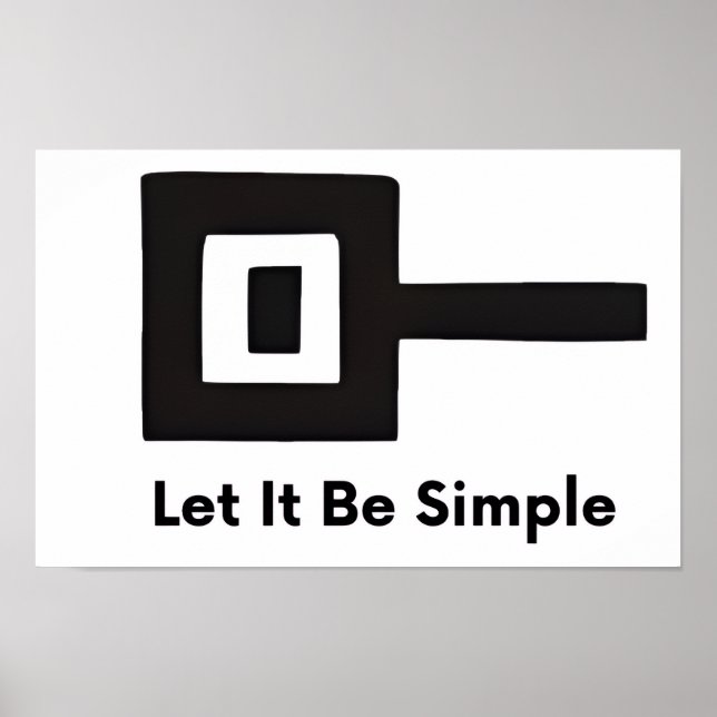 Let It Be Simple wall poster (Framsidan)
