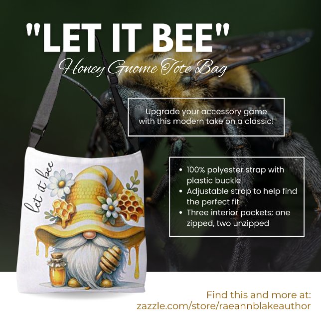 "Let It Bee" Honungsdvärg Totebagge Axelväska (Skapare uppladdad)