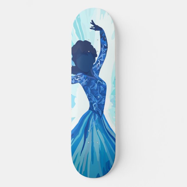 Let It Go Mini Skateboard Bräda 18,5 Cm (Framsida)