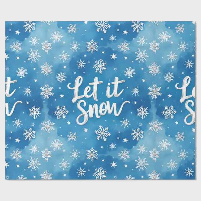  Let It Snow, Christmas, Author Natasha Us   Presentpapper (Platt)