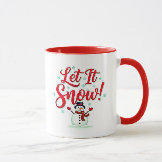 Let It Snow! Festive Coffee Mug Mugg
