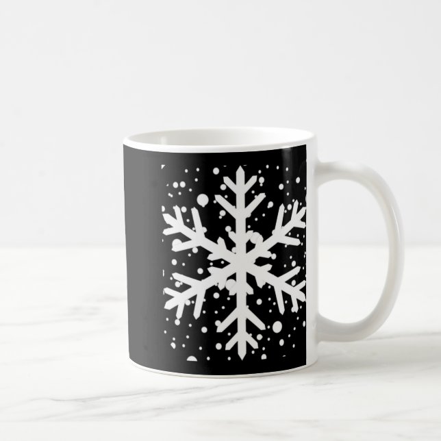 Let It Snow One Big Snowflake T Shirt  Kaffemugg (Höger)