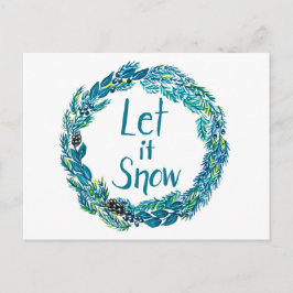 Let It Snow Postcard Vykort