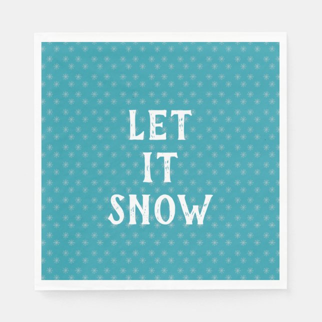 Let It Snow, Snowflake  Pappersservett (Framsidan)