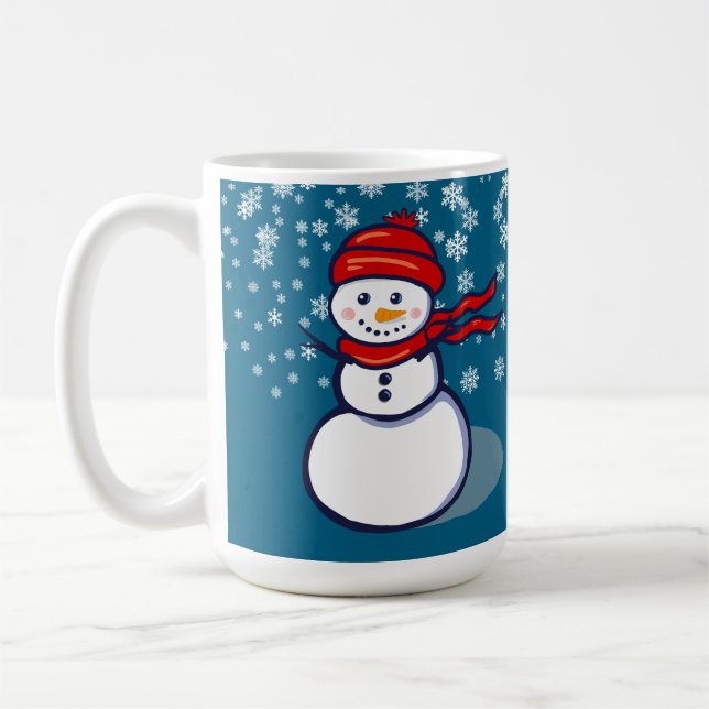 Let it snow snowman kaffemugg (Vänster)