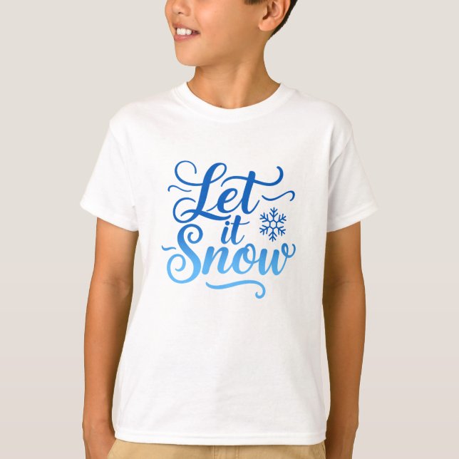 Let It Snow T Shirt (Framsida)